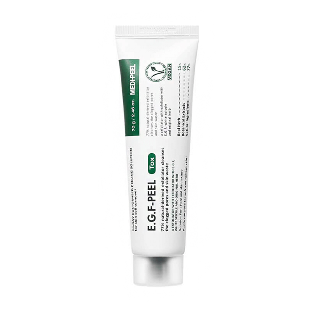 Веганський детокс-пілінг для обличчя Medi-Peel E.G.F. Peel Tox з мікроголками, 70 г